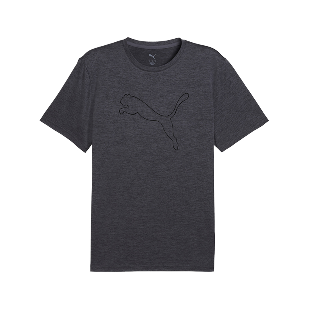 PUMA Train All Day Essentials Heather Cat Crew Neck Short Sleeve T-Shirt