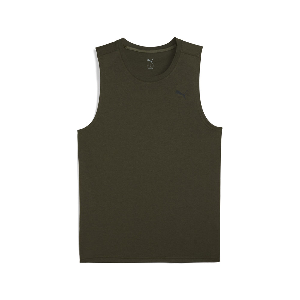 PUMA Train All Day Tech Triblend Crew Neck Sleeveless Athletic Tank Top