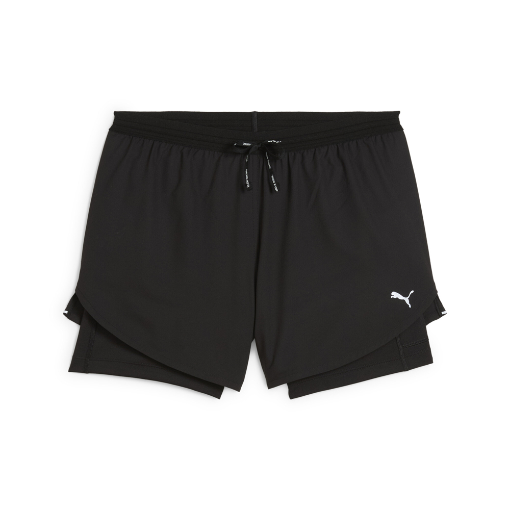 F PUMA Run Ultraweave 4 Inch 2In1 Shorts Womens Black Casual
