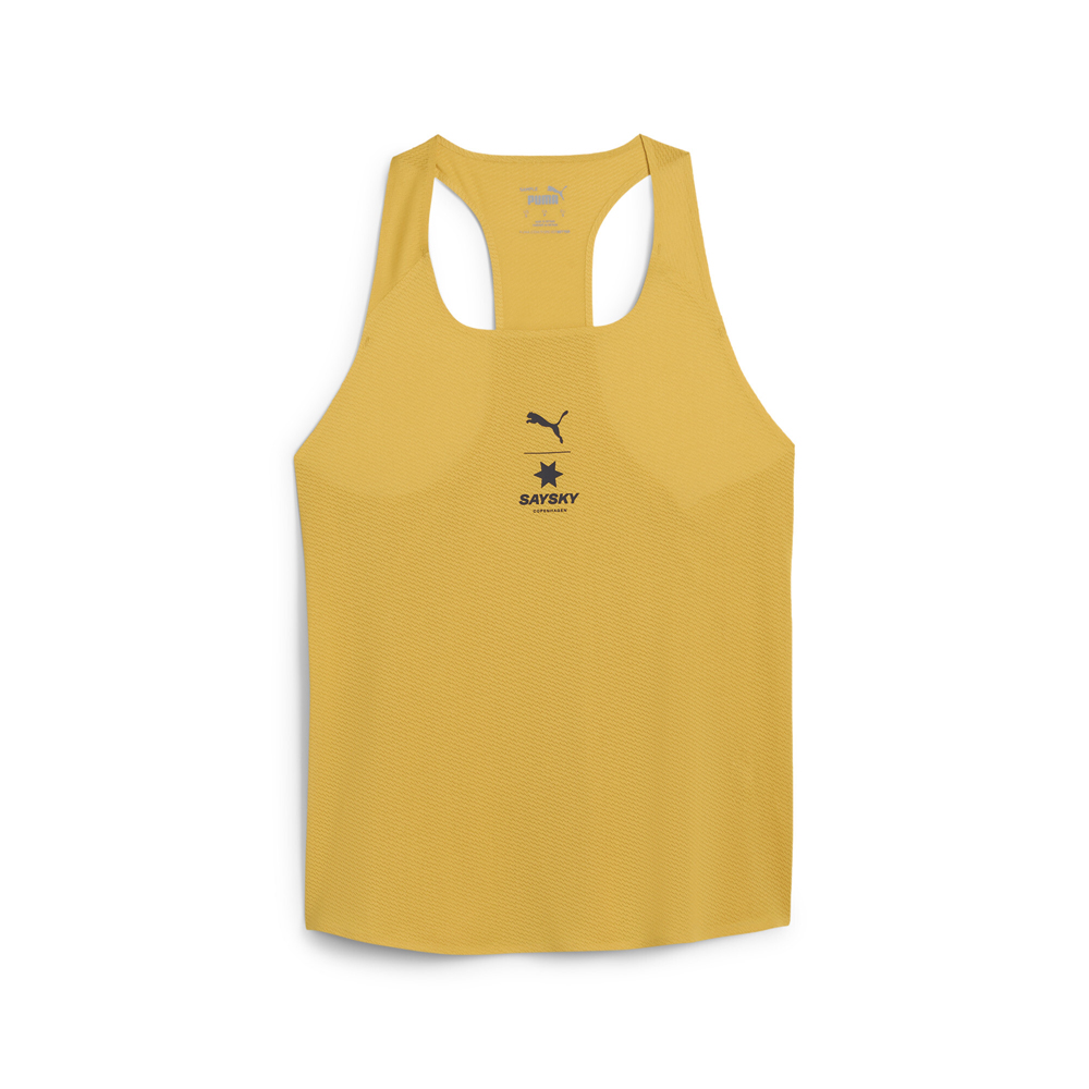 PUMA x SAYSKY Women's Singlet in Yellow, Size L