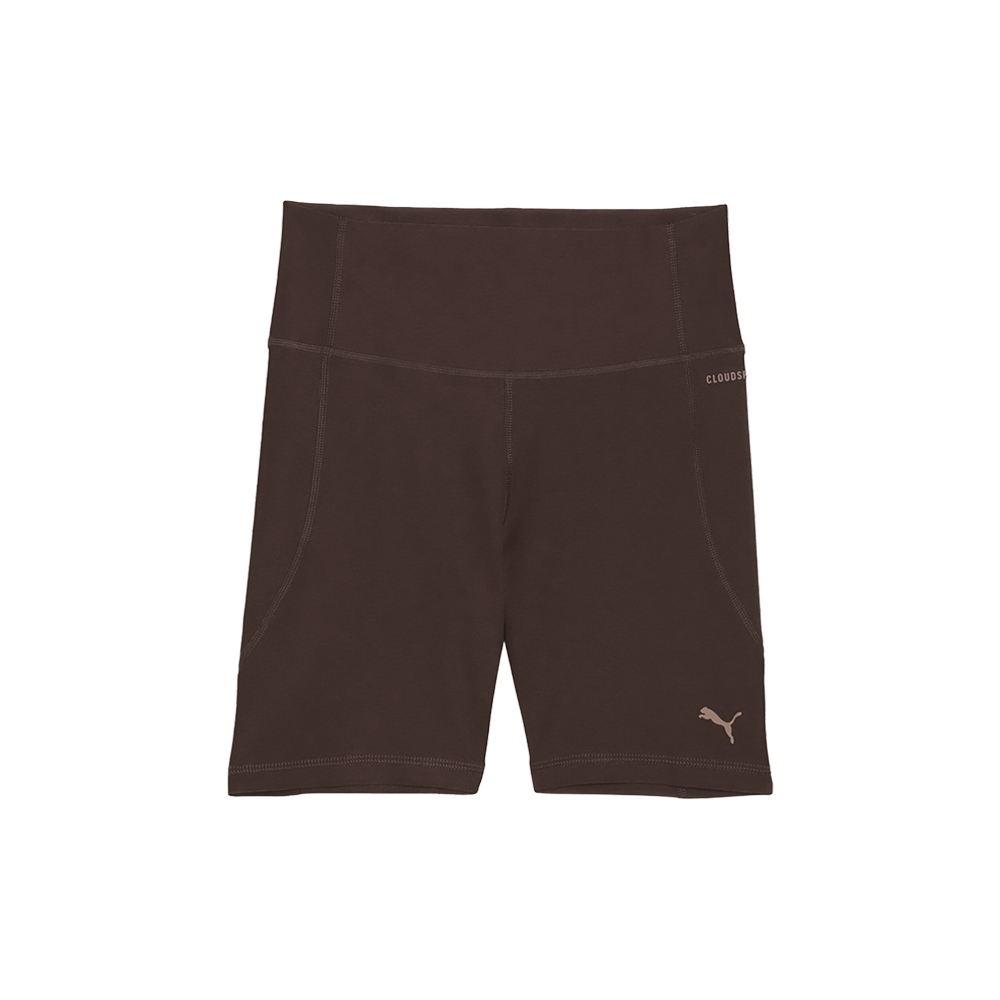PUMA Cloudspun Ultra Soft Women's 6" Training Short Tight in Brown, Size M