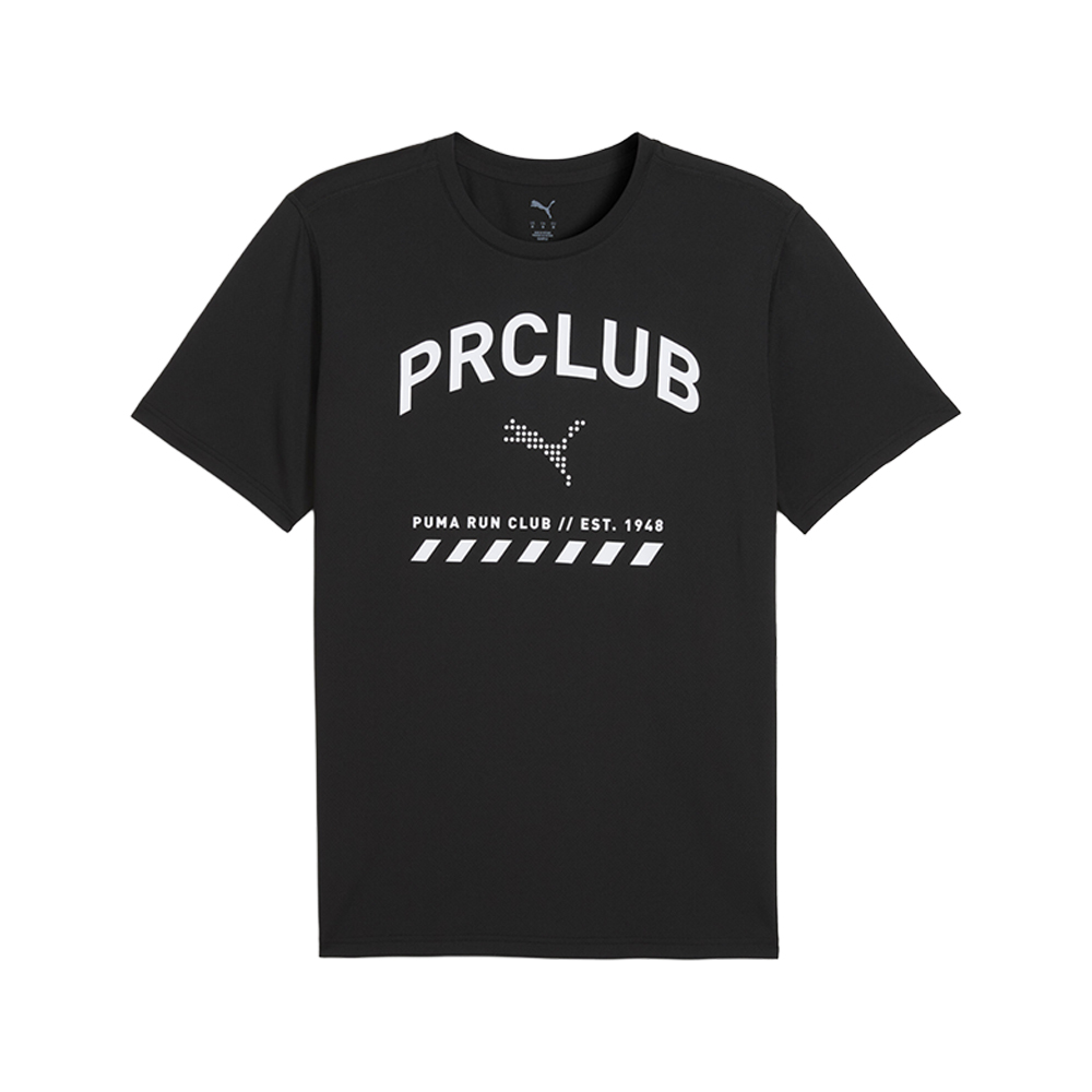 PUMA Run Club Graphic Mesh Crew Neck Short Sleeve T-Shirt