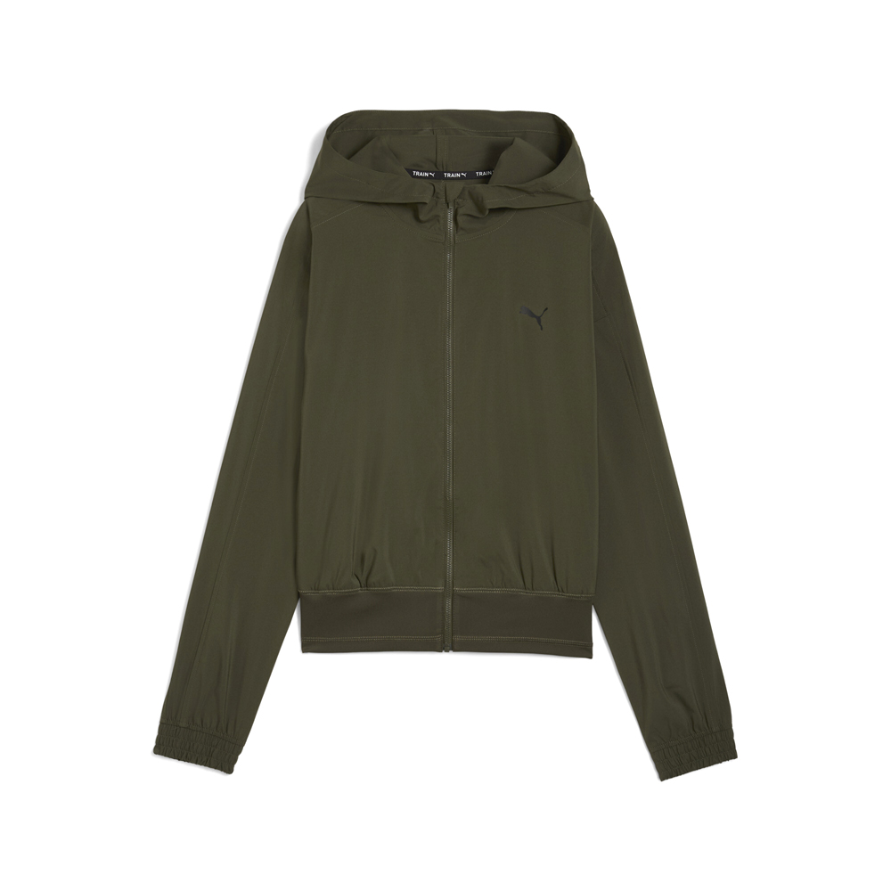 PUMA Training Favorites Women's Woven Jacket in Green, Size L