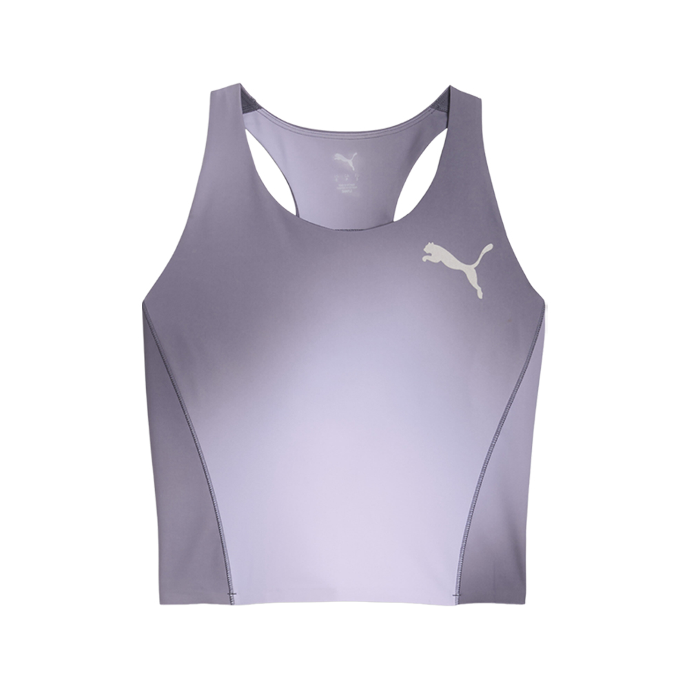 PUMA Lightspeed Women's Running Crop Top in Grey, Size M