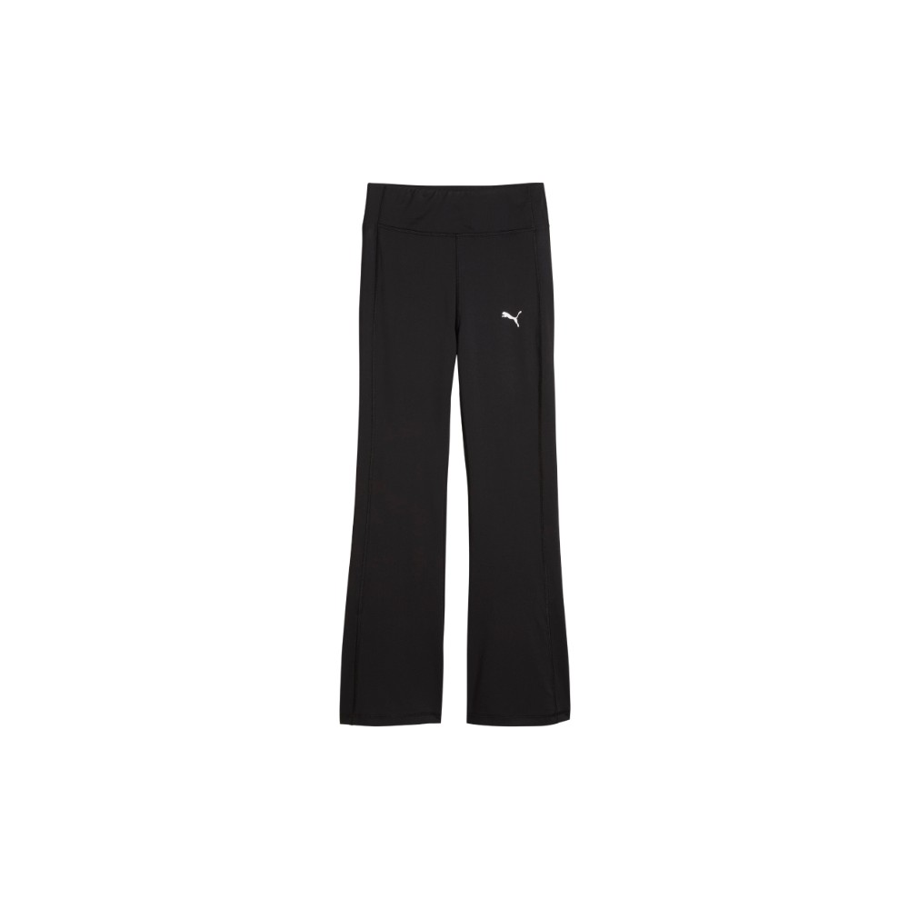 PUMA Train All Day Essentials Big Kids' Training High-Waist Flared Tights in Black, Size S
