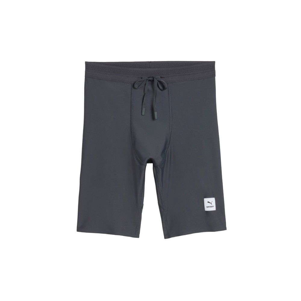 PUMA x SAYSKY Men's 9" Running Half Tights in Grey, Size M