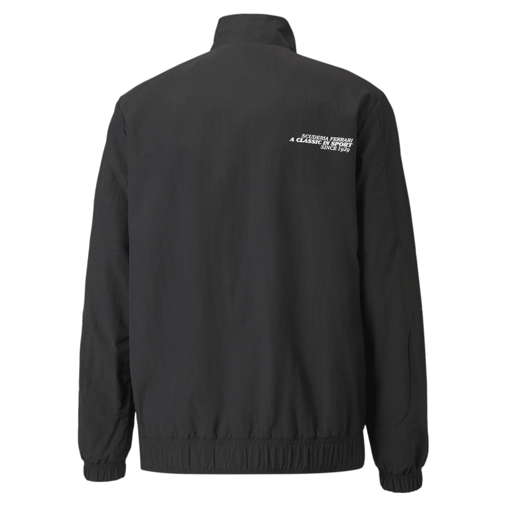 Puma Sf Race Statement Woven Full Zip Jacket Mens Black Casual Athletic Outerwea