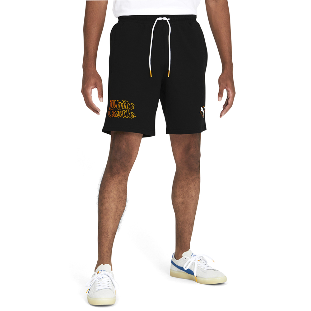 puma white castle shorts