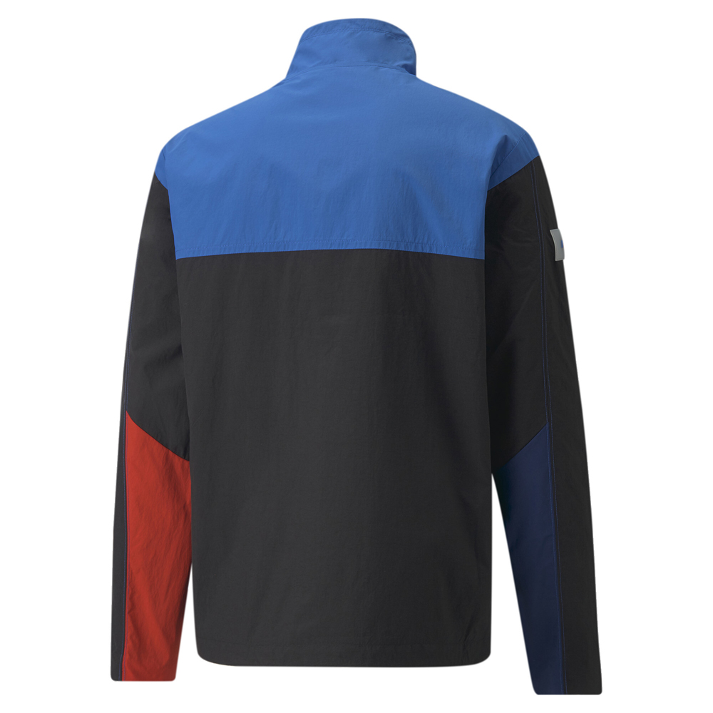 Puma Bmw Mms Statement Woven Full Zip Jacket Mens Black Casual Athletic Outerwea
