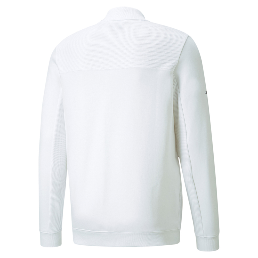 Puma Bmw Mms FullZip Sweat Jacket Mens White Casual Athletic Outerwear 53337102