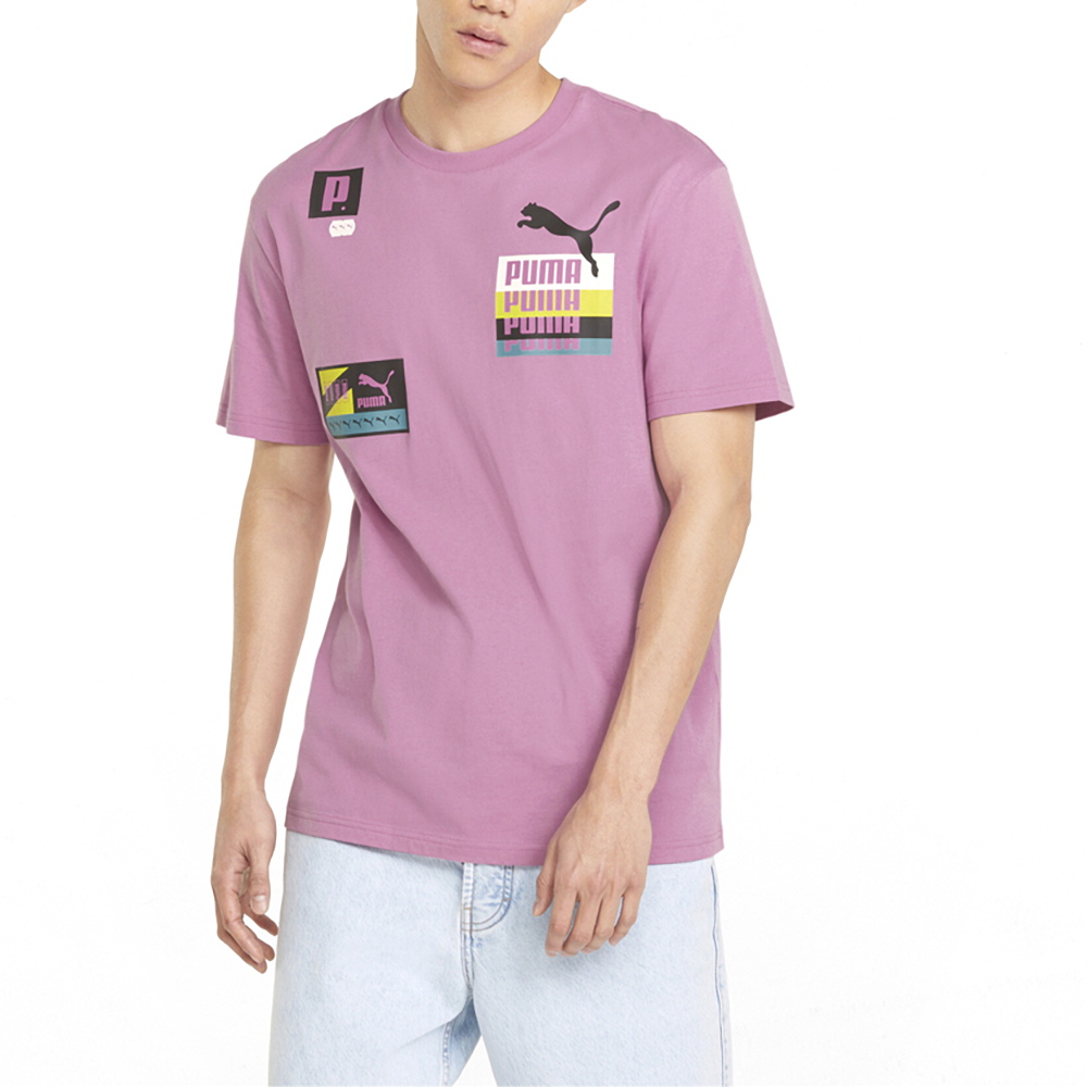 Puma purple and 2024 pink t shirt