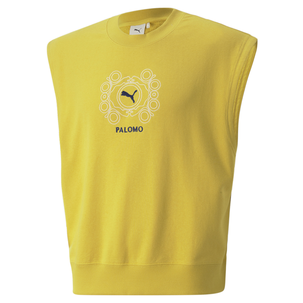 Puma Palomo X Crew Neck Tank Top Mens Yellow Casual Athletic