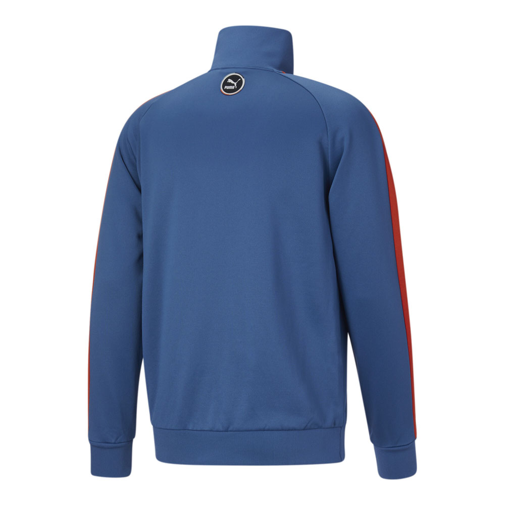 Puma Go For Tape T7 Full Zip Jacket Mens Blue Casual Athletic Outerwear 53603448