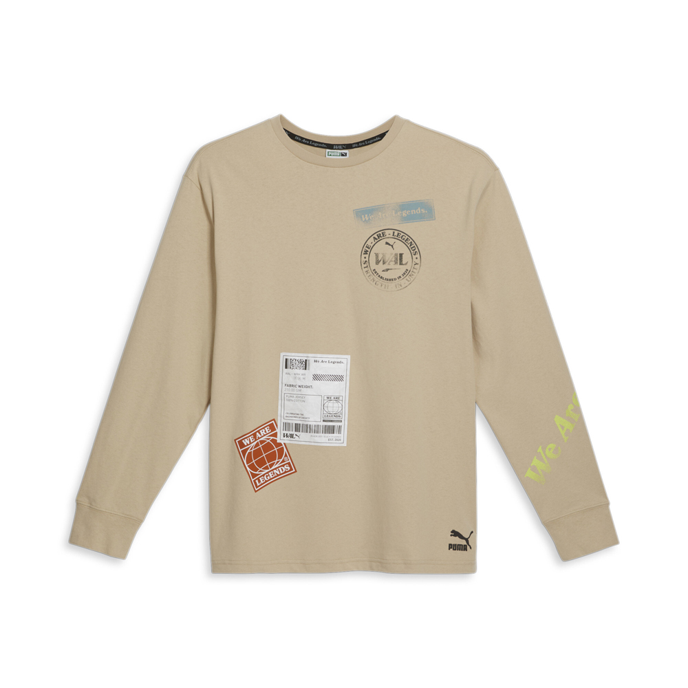 PUMA We Are Legends Workwear Graphic Crew Neck Long Sleeve T