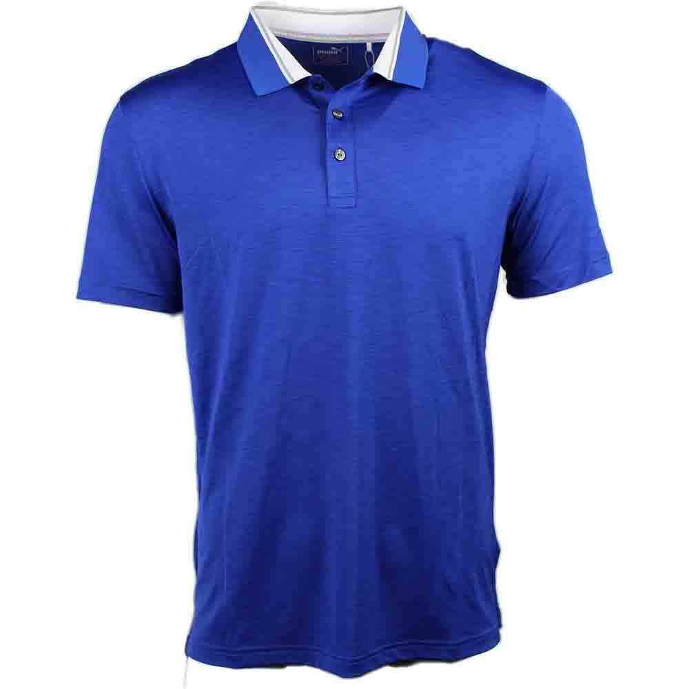 puma blue golf shirt