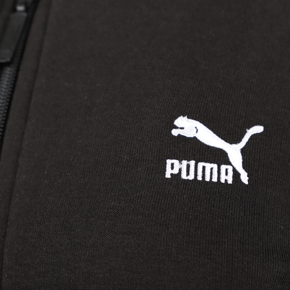 Puma Archive Logo T7 Full Zip Track Jacket Womens Black Coats Jackets Outerwear