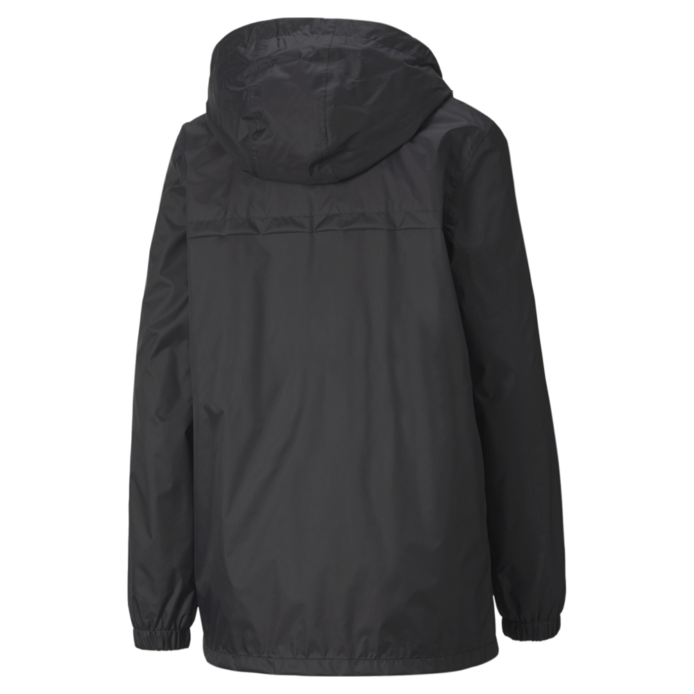 Puma Full Zip Rain Jacket Womens Black Casual Athletic Outerwear 58533301