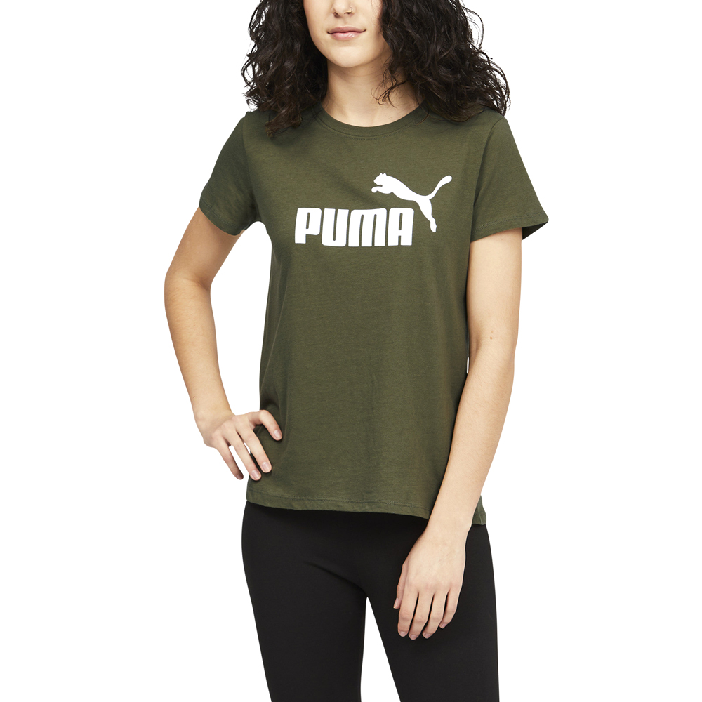 PUMA Camiseta Mujer ESS LOGO 586775-92 verde
