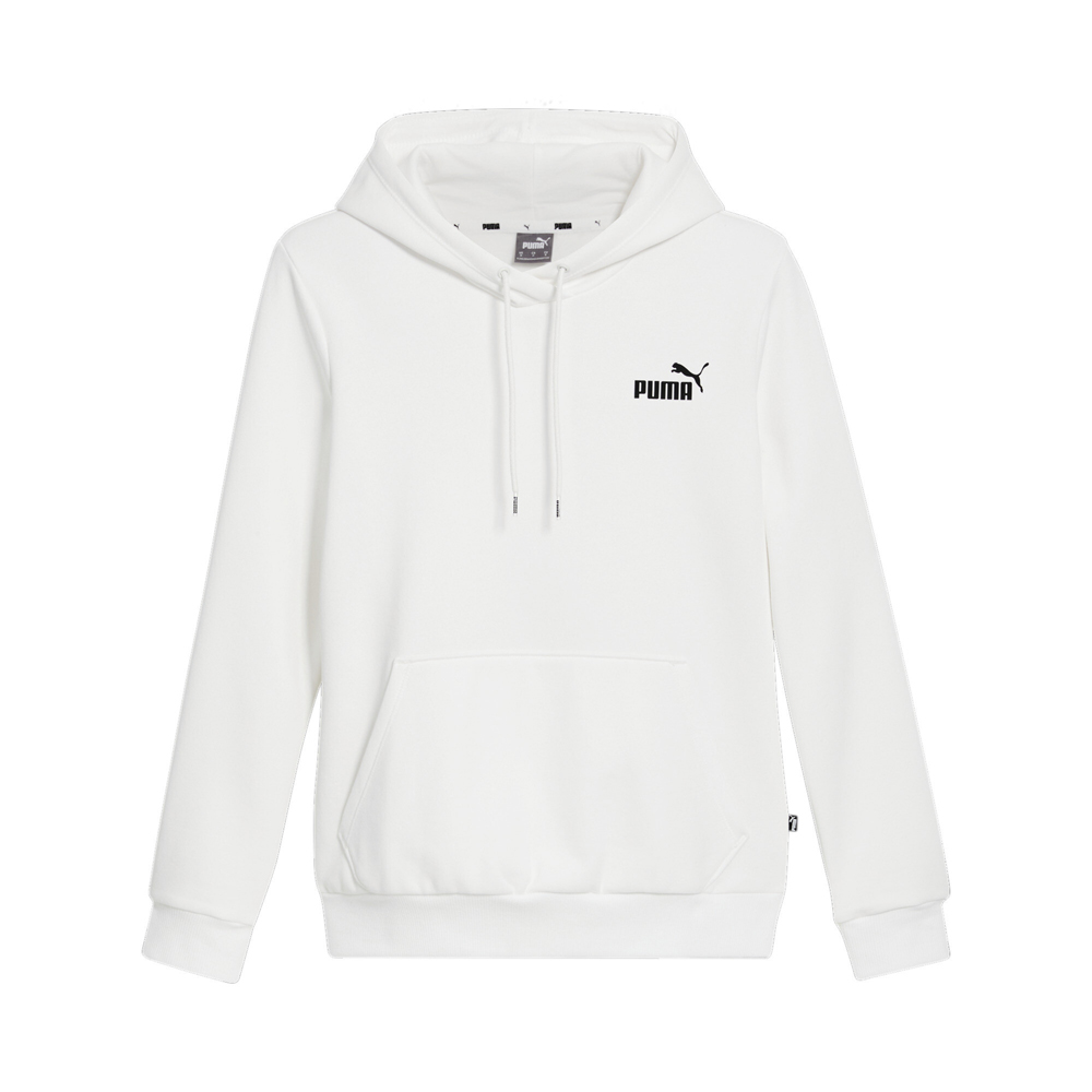 Puma Essentials Small Logo Pullover Hoodie Womens White Casual