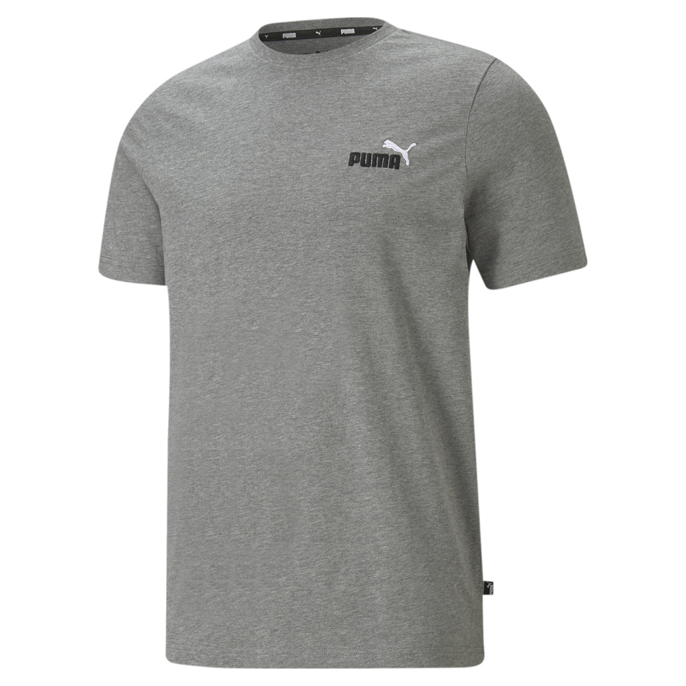 PUMA Essentials Embroidery Logo Crew Neck Short Sleeve T-Shirt