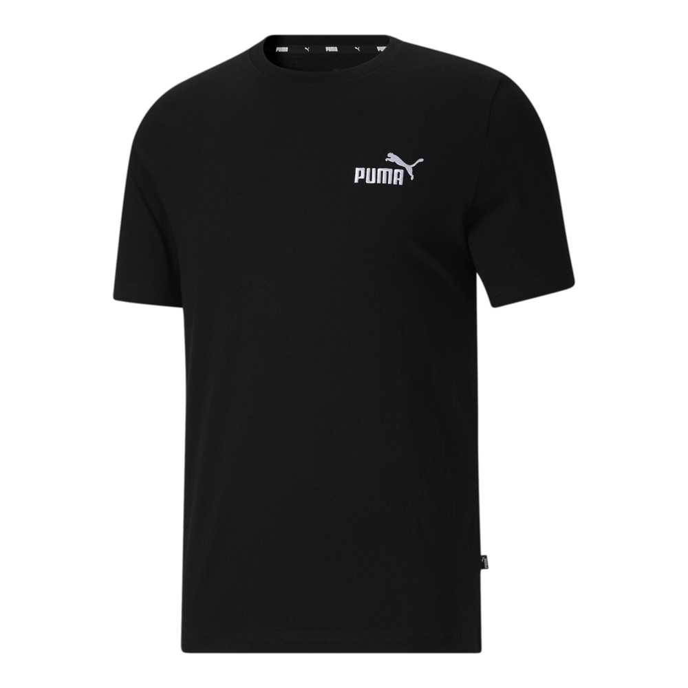 PUMA Essentials Embroidery Logo Crew Neck Short Sleeve T-Shirt