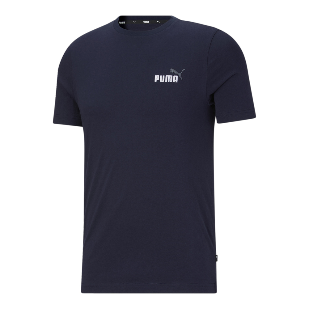 PUMA Essentials Embroidery Logo Crew Neck Short Sleeve T-Shirt