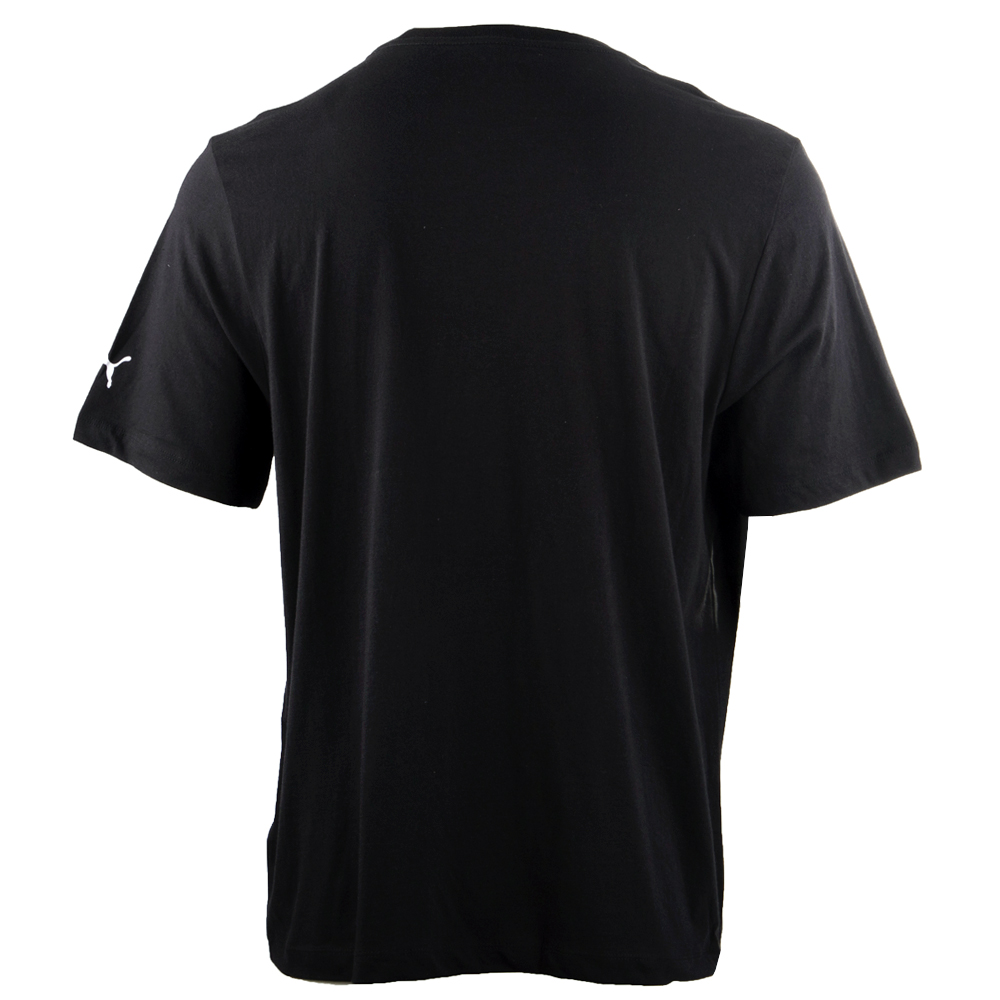 Puma Repeat Box Crew Neck Short Sleeve T-Shirt Mens Black Casual