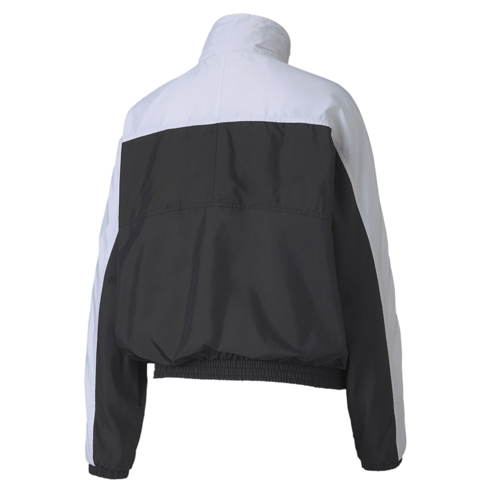 Puma Tfs Woven Full Zip Track Jacket Womens Black Coats Jackets Outerwear 596291
