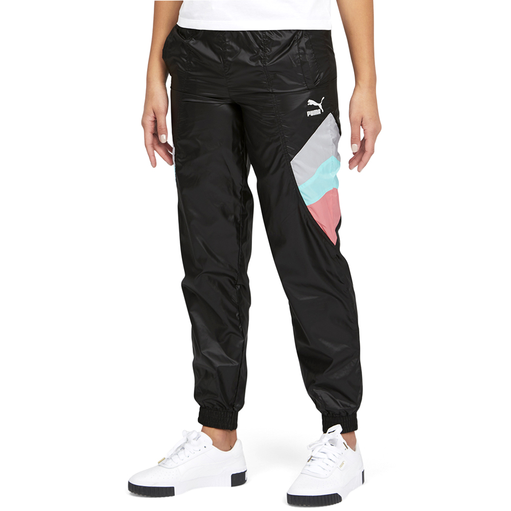 Puma Tfs Woven Track Pants Womens Black Casual Athletic Bottoms 597751-51