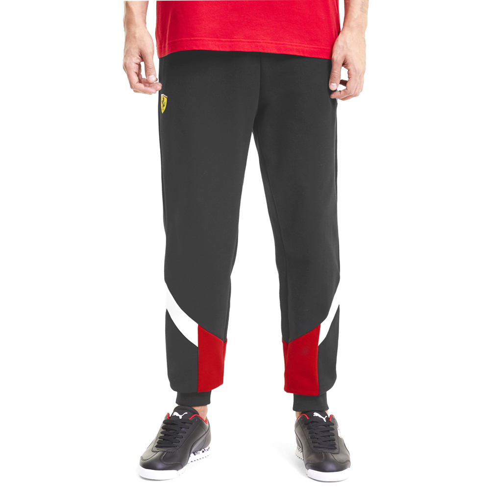 Puma Pantaloni da tuta Ferrari Race 597950 Nero Regular Fit