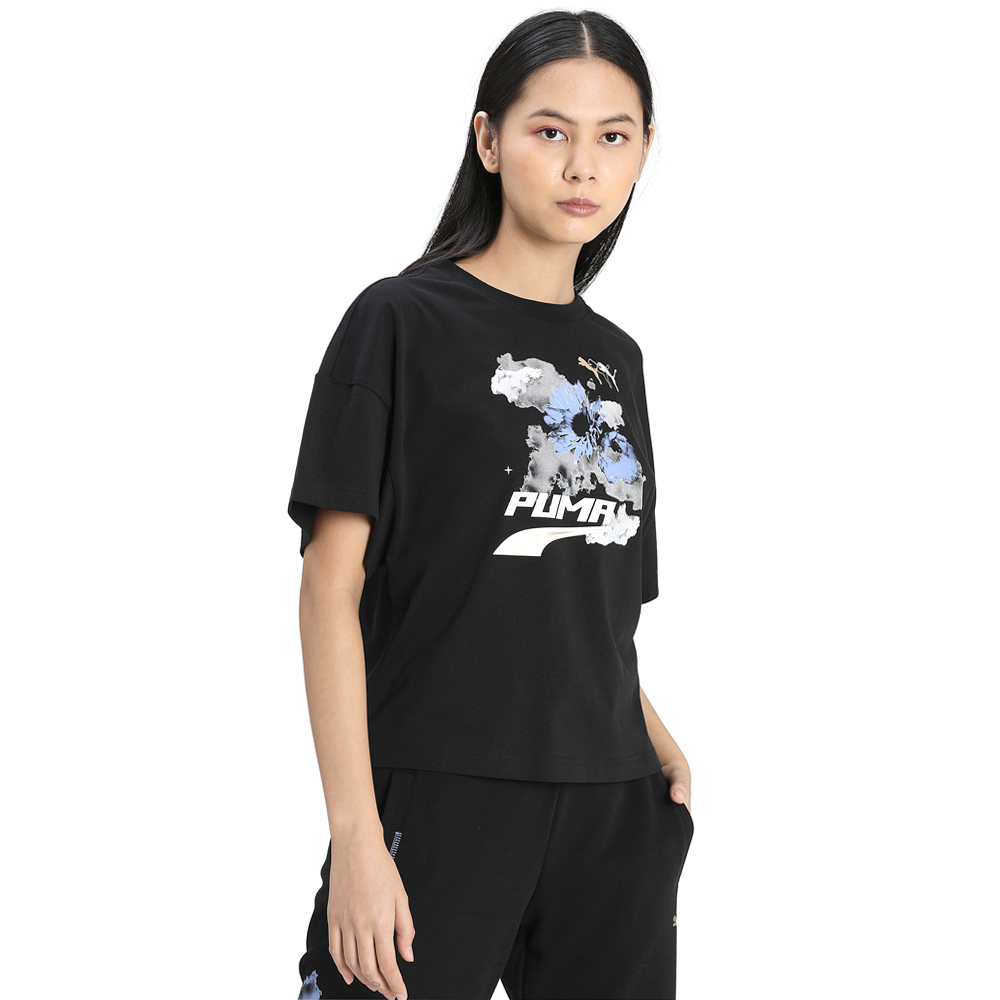 puma black t shirts for womens
