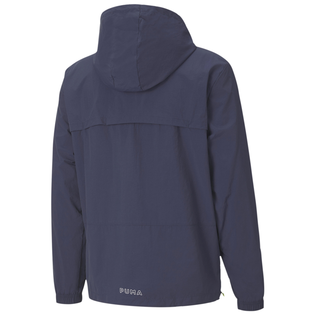 Puma Parquet Quarter Zip Basketball Jacket Mens Blue Casual Athletic Outerwear 5