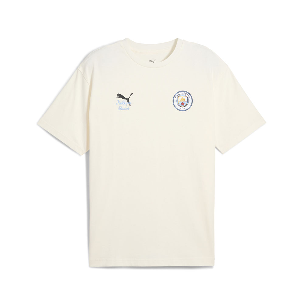 PUMA PUMA X KIDSUPER Manchester City F.C. Graphic Crew Neck Short Sleeve T-Shirt