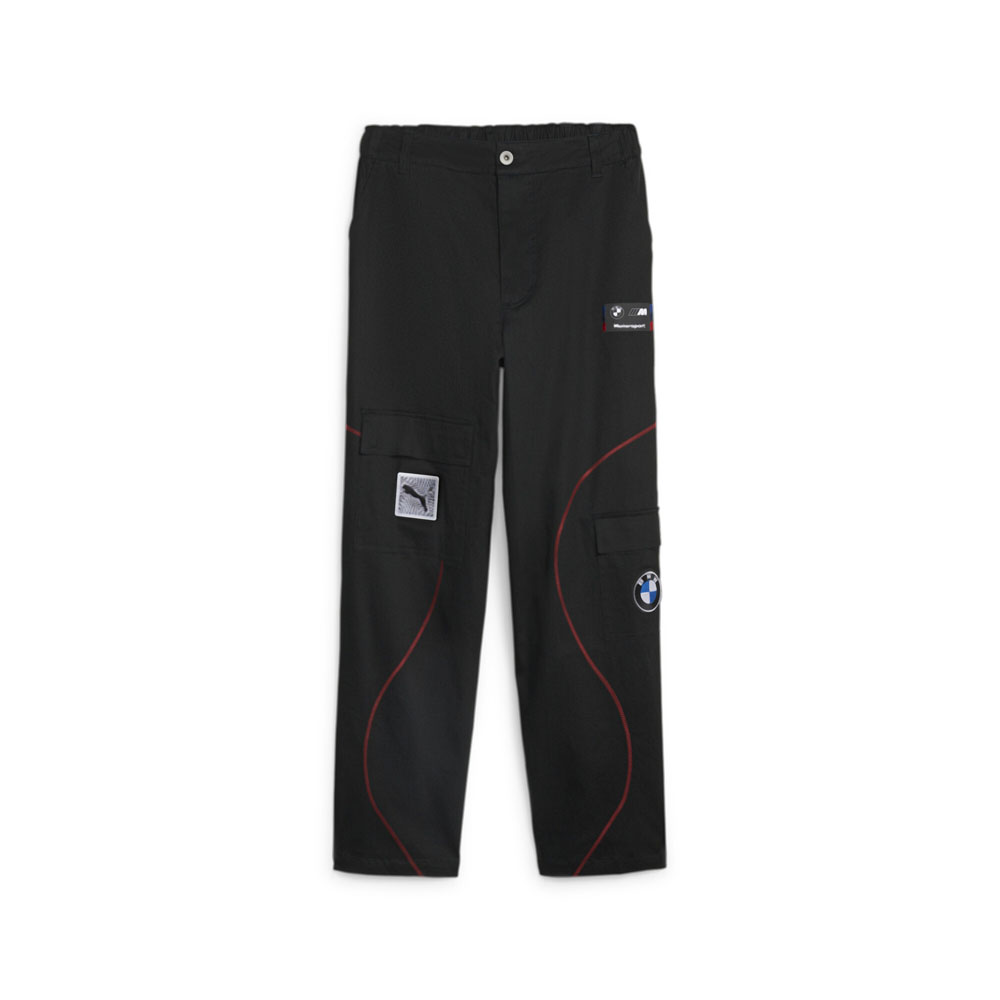 PUMA Bmw Mms Garage Crew Cargo Pants Mens Black Casual