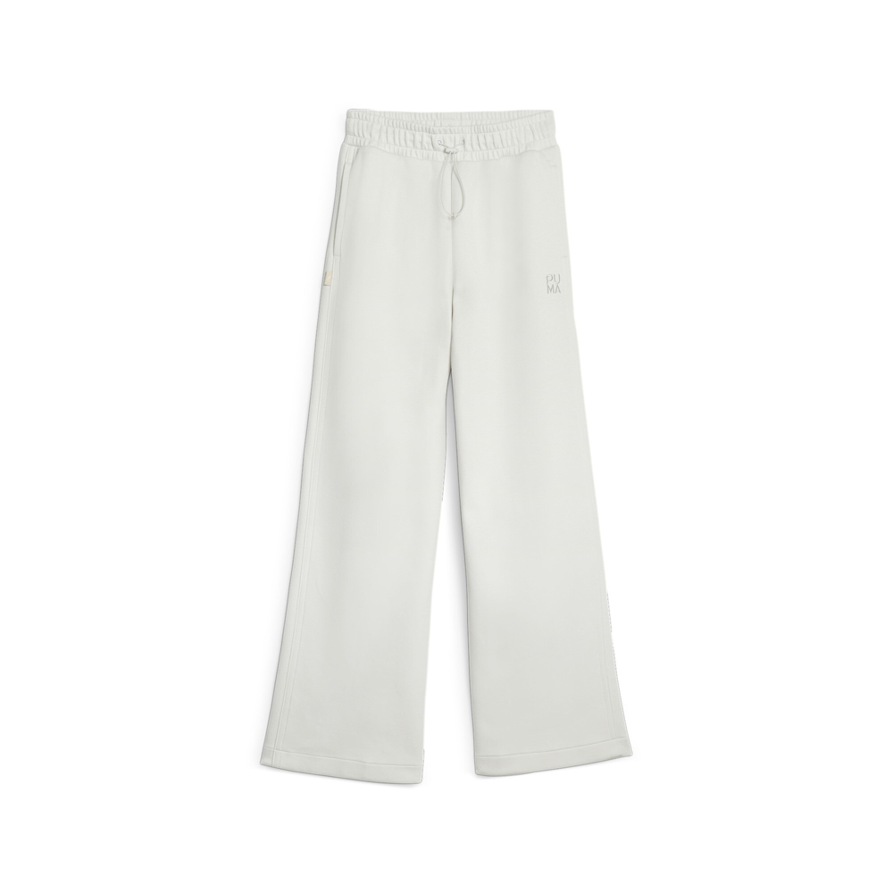 PUMA Infuse Wide Leg Pants Womens Off White Casual Athletic