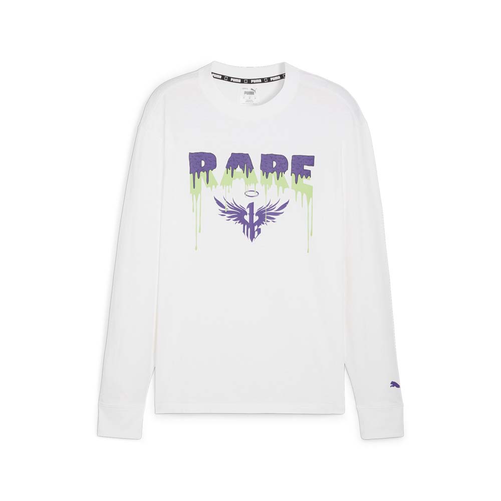 PUMA MELO X TOXIC Basketball Crew Neck Long Sleeve T-Shirt