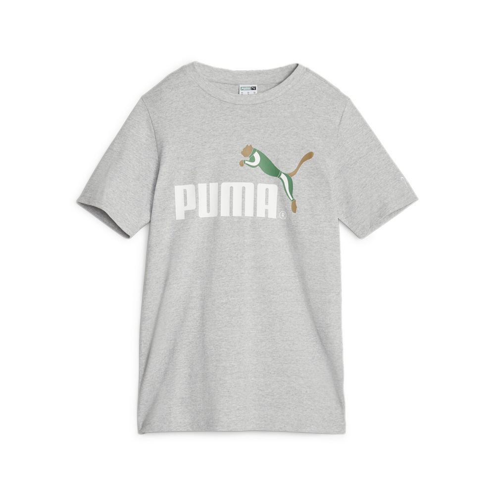 ★★PUMA★★ No1 Logo Celebration Short Sleeve T-Shirt Beige Shop Beige Mens Puma Essentials No. 1 Logo Crew Neck Short