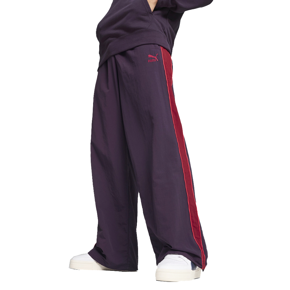 Puma T7 Play Paris Track Pants Mens Purple Casual Athletic