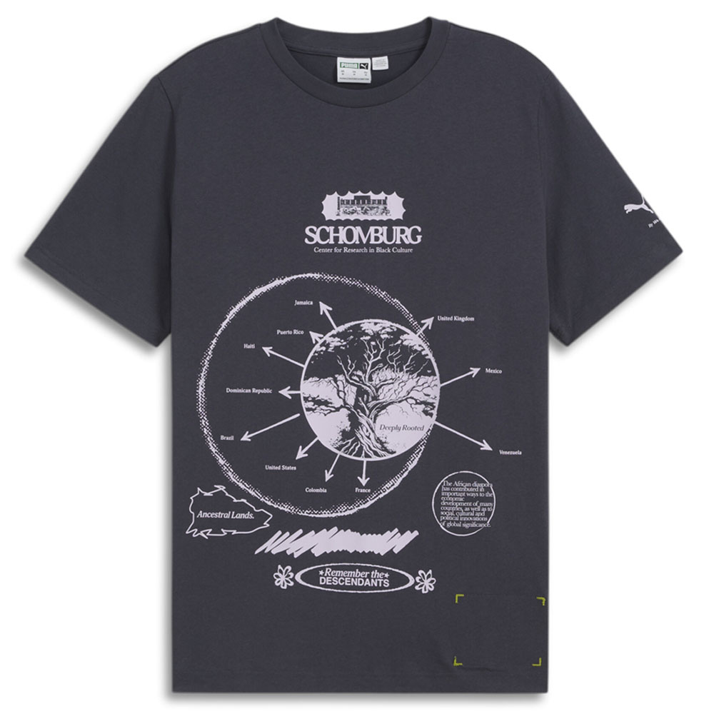 PUMA PUMA X SCHOMBURG Graphic Crew Neck Short Sleeve T-Shirt