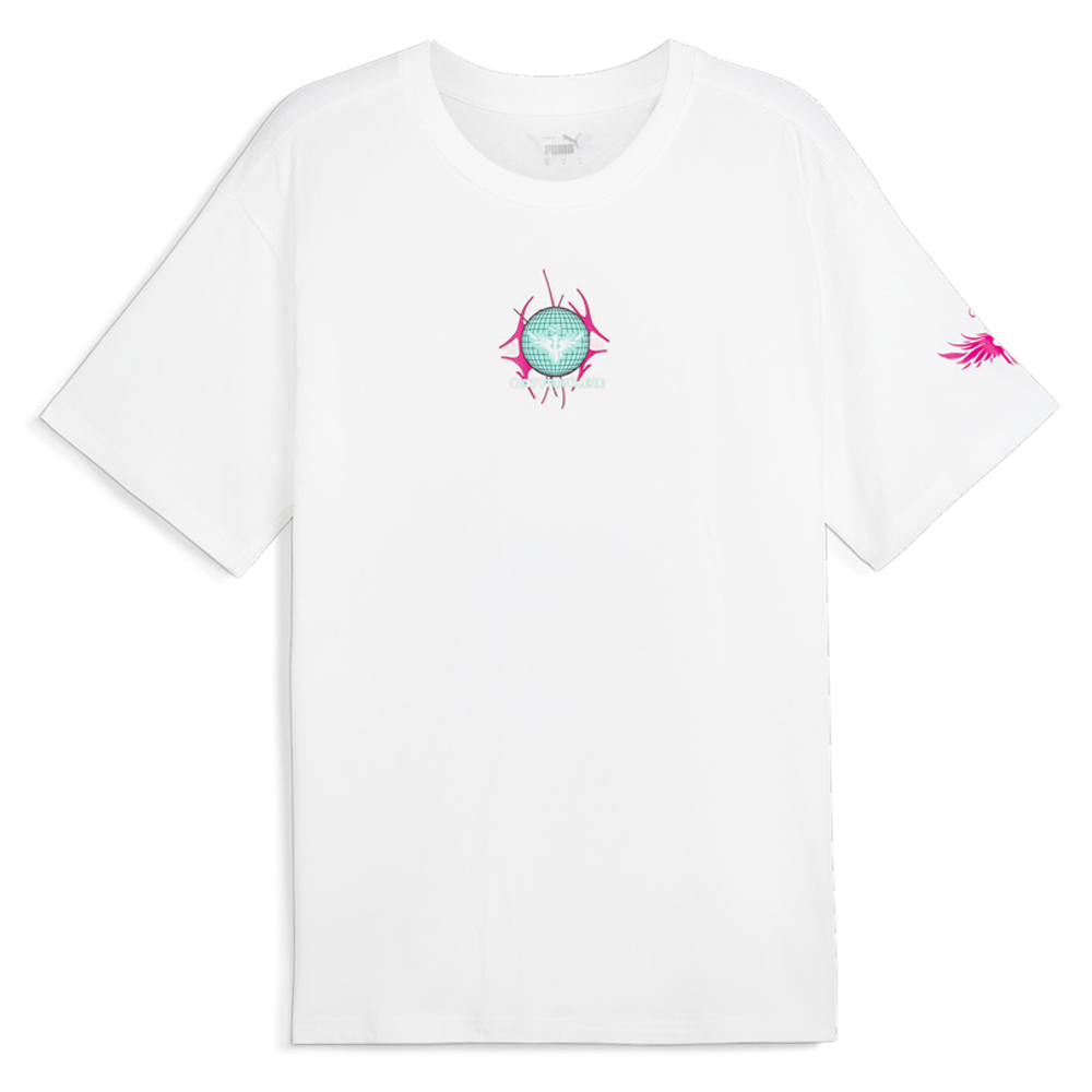 PUMA Melo Miami Graphic Crew Neck Short Sleeve T-Shirt