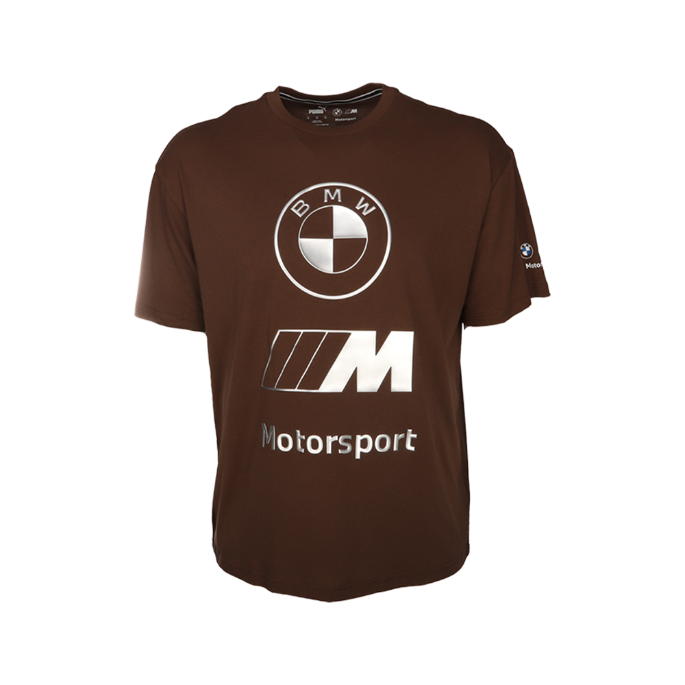 PUMA BMW M Motorsport Stacked Lux Logo Crew Neck Short Sleeve T-Shirt