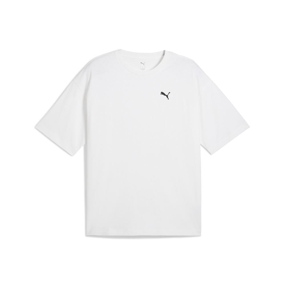 PUMA Wardrobe Essentials Men's Boxy T-Shirt in White, Size S