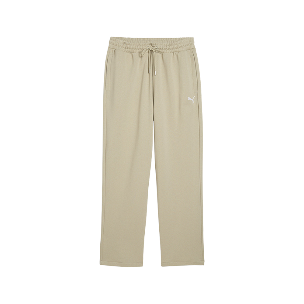 PUMA WARDROBE ESSENTIALS Men's Relaxed Sweatpants in Beige, Size L