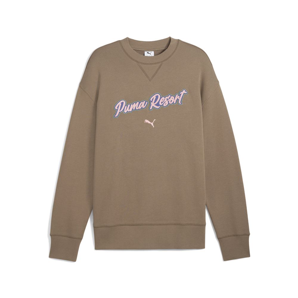 PUMA Premium Essentials Relaxed Graphic Crew Neck Pullover Sweatshirt