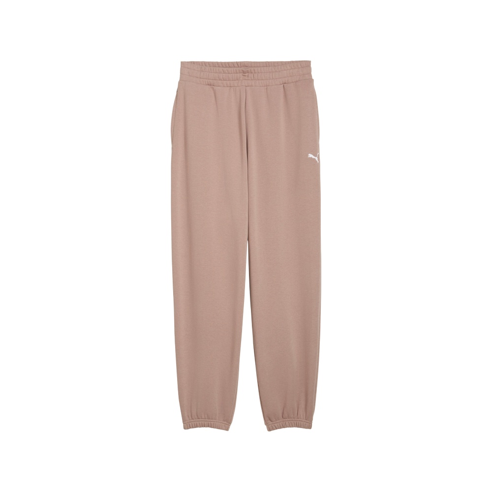 PUMA Wardrobe Essentials Women's Relaxed Sweatpants in Beige, Size M