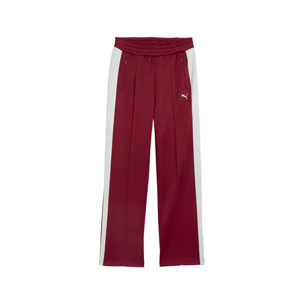 PUMA T7 Women's Straight Track Pants in Red, Size M