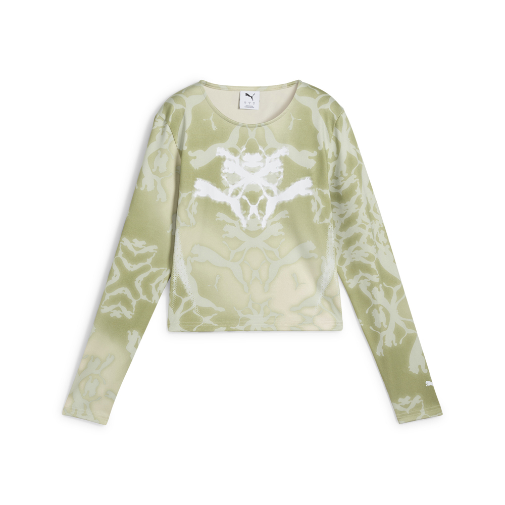PUMA Dare To Graphic Crew Neck Long Sleeve T-Shirt