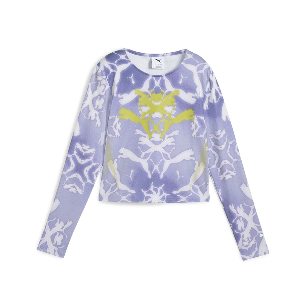 PUMA Dare To Graphic Crew Neck Long Sleeve T-Shirt
