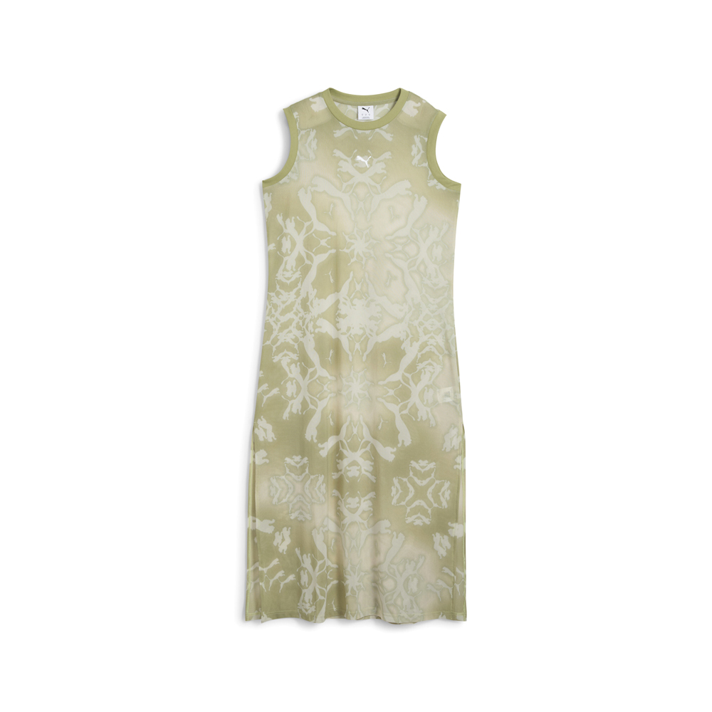 PUMA Dare To Mesh Column Tie-Dye Sleeveless Maxi Dress