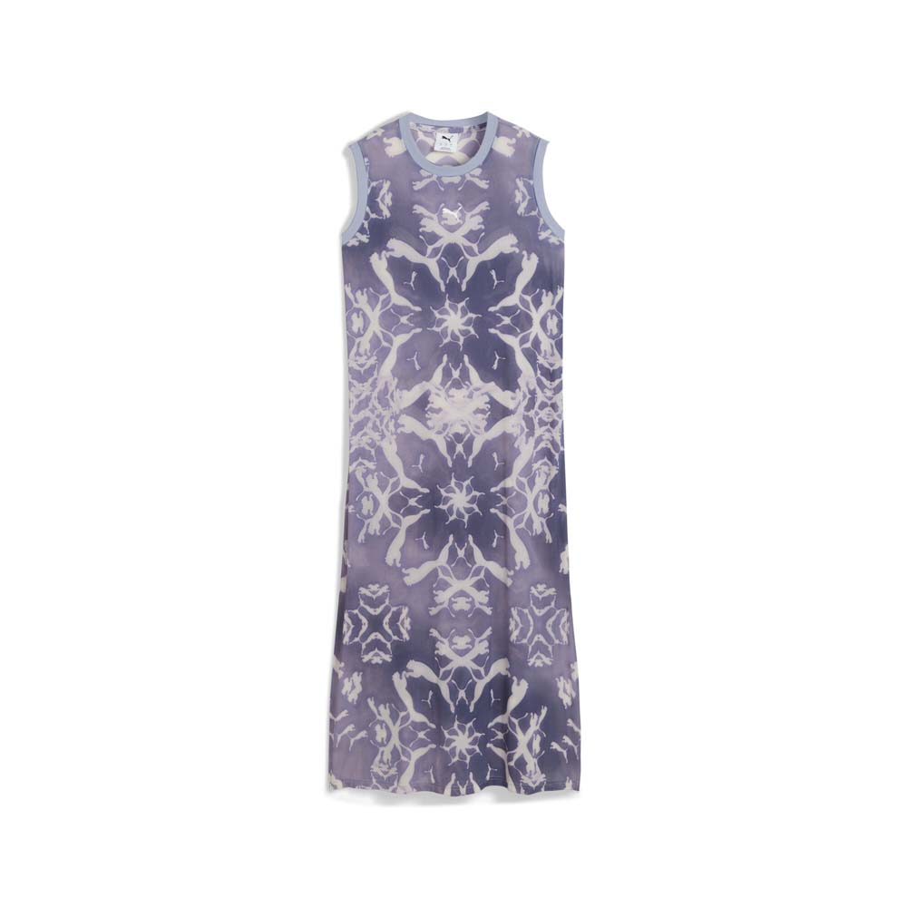 PUMA Dare To Mesh Column Tie-Dye Sleeveless Maxi Dress